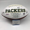 Autographed/Signed Aaron Jones Green Bay Packers FS White Panel Logo Football Beckett BAS COA