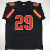 Autographed/Signed Eric Berry Kansas City Black Football Jersey PSA/DNA COA