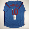 Autographed/Signed Andre Dawson Montreal Blue Baseball Jersey JSA COA