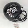 Autographed/Signed Michael Mike Vick Atlanta Falcons Full Size FS F/S Replica Football Helmet JSA COA