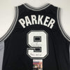 Autographed/Signed Tony Parker Finals MVP 07 San Antonio Black Basketball Jersey JSA COA