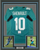 Framed Autographed/Signed Laviska Shenault 35x39 Jacksonville Teal Football Jersey Beckett BAS COA