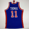 Autographed/Signed Isiah Thomas Detroit Blue Authentic Swingman Mitchell & Ness Basketball Jersey Fanatics COA