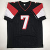 Autographed/Signed Michael Mike Vick Atlanta Black Football Jersey PSA/DNA COA