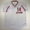 Autographed/Signed Pete Rose Cincinnati White Hit King Baseball Jersey JSA COA