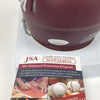 Autographed/Signed Myles Garrett Texas A&M Aggies Red College Football Mini Helmet JSA COA