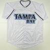 Autographed/Signed Kevin Kiermaier Tampa Bay White Baseball Jersey PSA/DNA COA