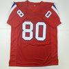 Autographed/Signed Irving Fryar New England Red Football Jersey JSA COA