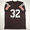 Autographed/Signed Jim Brown Cleveland Football Brown Jersey Beckett BAS COA
