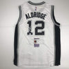 Autographed/Signed LaMarcus Aldridge San Antonio White Basketball Jersey JSA COA