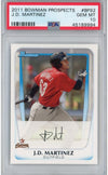 Graded 2011 Bowman Paper Products JD J.D. Martinez #BP92 Rookie RC Baseball Card PSA 10 Gem Mint