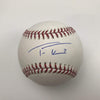Autographed/Signed Trea Turner Rawlings Official Major League Baseball ROML JSA COA