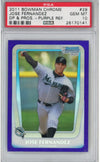 Graded 2011 Bowman Chrome Draft Picks & Prospects Jose Fernandez #29 Purple Refractor Rookie RC Baseball Card PSA 10 Gem Mint
