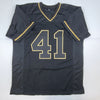 Autographed/Signed Alvin Kamara New Orleans Blackout Football Jersey Beckett BAS COA