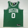 Autographed/Signed Jayson Tatum Boston Celtics Green Basketball Jersey Fanatics COA by Hall of Fame Sports Memorabilia