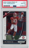 Graded 2020 Panini Prizm Draft Picks DP Tua Tagovailoa #101 Rookie RC Football Card PSA 10 Gem Mint