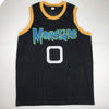 Autographed/Signed Muggsy Bogues Space Jam Monstars Black Basketball Jersey PSA/DNA COA