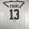 Autographed/Signed Mike Evans Texas A&M White College Football Jersey PSA/DNA COA