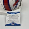 Autographed/Signed Josh Allen Buffalo Bills Mini Football Helmet Beckett BAS COA