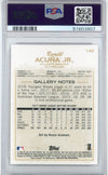 Graded 2018 Topps Gallery Ronald Acuna Jr. #140 Rookie RC Baseball Card PSA 10 Gem Mint