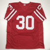 Autographed/Signed Mike Rozier Heisman 1983 Nebraska Red College Football Jersey Tristar COA Holo