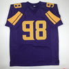 Autographed/Signed Linval Joseph Minnesota Color Rush Football Jersey JSA COA