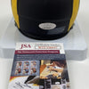 Autographed/Signed Aaron Donald Los Angeles Rams Eclipse Mini Football Helmet JSA COA