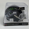 Autographed/Signed Russell Wilson Seattle Seahawks Eclipse Football Mini Helmet Beckett BAS COA