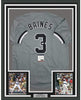 Framed Autographed/Signed Harold Baines 05 WS Champs 35x39 Chicago Grey Baseball Jersey PSA/DNA COA