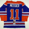 Autographed/Signed Mark Messier Edmonton Blue Hockey Jersey JSA COA by Hall of Fame Sports Memorabilia
