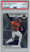 Graded 2020 Panini Mosaic Jerry Jeudy #267 Rookie RC Football Card PSA 10 Gem Mint