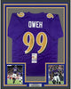 Framed Autographed/Signed Odafe Oweh 35x39 Baltimore Color Rush Football Jersey JSA COA