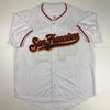 Autographed/Signed Madison Bumgarner San Francisco White Baseball Jersey JSA COA