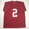 Autographed/Signed Derrick Henry Alabama Red College Football Jersey Beckett BAS COA