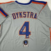 Autographed/Signed Lenny Dykstra Nails New York Grey Baseball Jersey Beckett COA