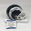 Autographed/Signed Todd Gurley II Los Angeles LA Rams Mini Football Helmet Beckett BAS COA