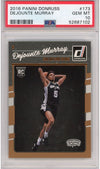 Graded 2016-17 Panini Donruss Dejounte Murray #173 Rookie RC Basketball Card PSA 10 Gem Mint
