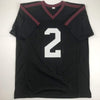 Autographed/Signed Johnny Manziel Texas A&M Black College Football Jersey JSA COA
