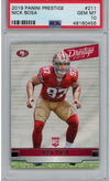 Graded 2019 Panini Prestige Nick Bosa #211 Rookie RC Football Card PSA 10 Gem Mint