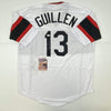Autographed/Signed Ozzie Guillen Chicago Retro White Baseball Jersey JSA COA