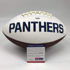Autographed/Signed Aaron Donald Pittsburgh Panthers FS White Panel Logo Football PSA/DNA COA