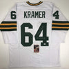 Autographed/Signed Jerry Kramer HOF 2018 Green Bay White Football Jersey JSA COA