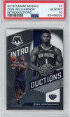 Graded 2019-20 Panini Mosaic Zion Williamson #5 Introductions Rookie RC Basketball Card PSA 10 Gem Mint
