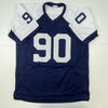 Autographed/Signed Demarcus Lawrence Dallas Thanksgiving Day Football Jersey JSA COA