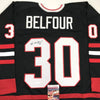 Autographed/Signed Ed Belfour Chicago Black Hockey Jersey JSA COA by Hall of Fame Sports Memorabilia