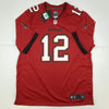 Autographed/Signed Tom Brady Tampa Bay Buccaneers Red Authentic Nike Game Football Jersey Fanatics COA