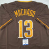 Autographed/Signed Manny Machado San Diego Brown Baseball Jersey Beckett BAS COA