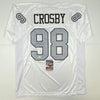 Autographed/Signed Maxx Crosby Las Vegas Oakland Color Rush Football Jersey JSA COA