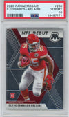 Graded 2020 Panini Mosaic Clyde Edwards-Helaire #266 Rookie RC Football Card PSA 10 Gem Mint