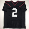 Autographed/Signed Johnny Manziel 12 Heisman Texas A&M Black College Football Jersey JSA COA